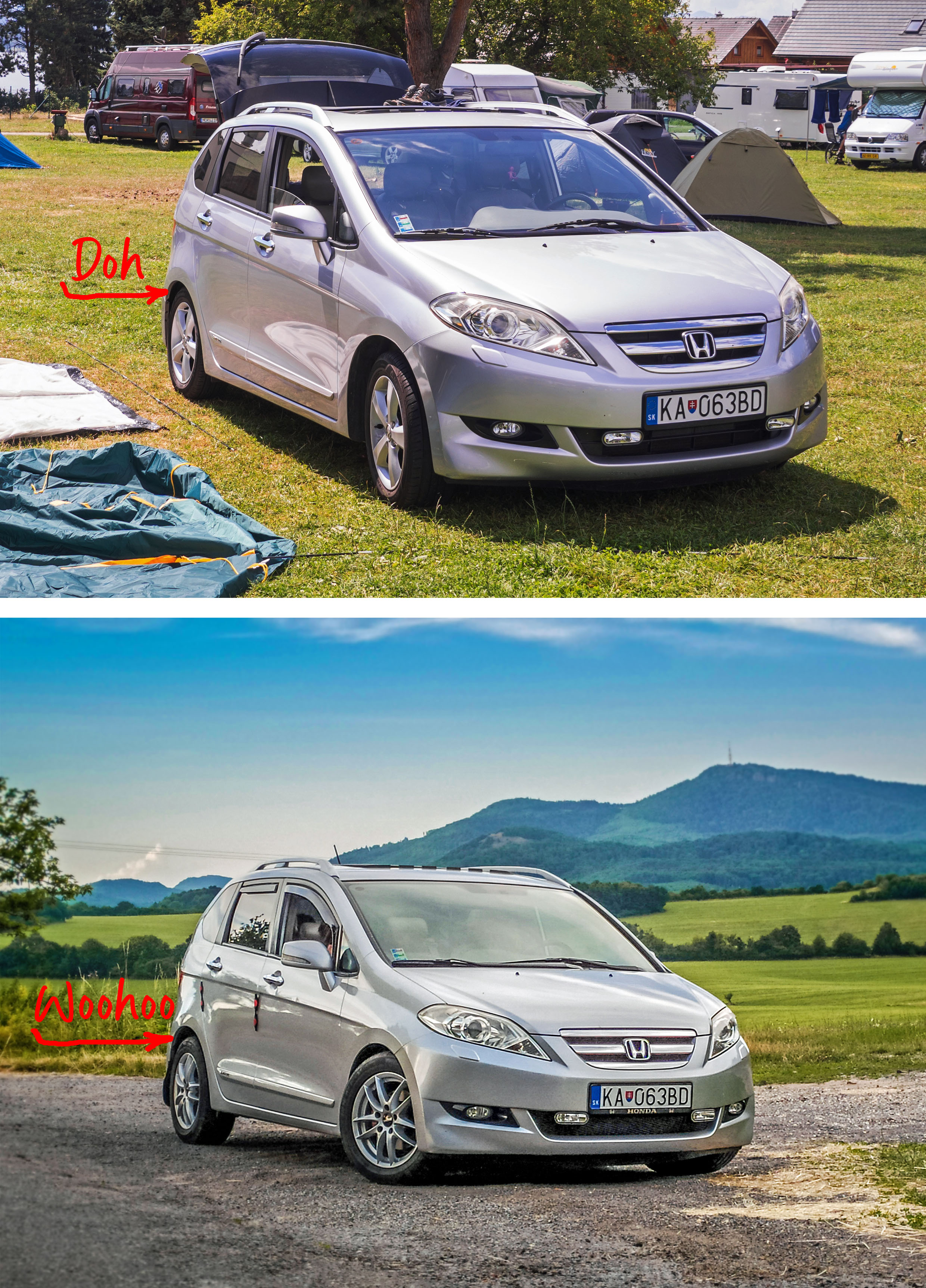 Honda FR-V 2.0 2006 - rear axle problem solved